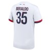 Camiseta de fútbol Paris Saint-Germain Lucas Beraldo 35 Segunda Equipación 2024-25 - Hombre